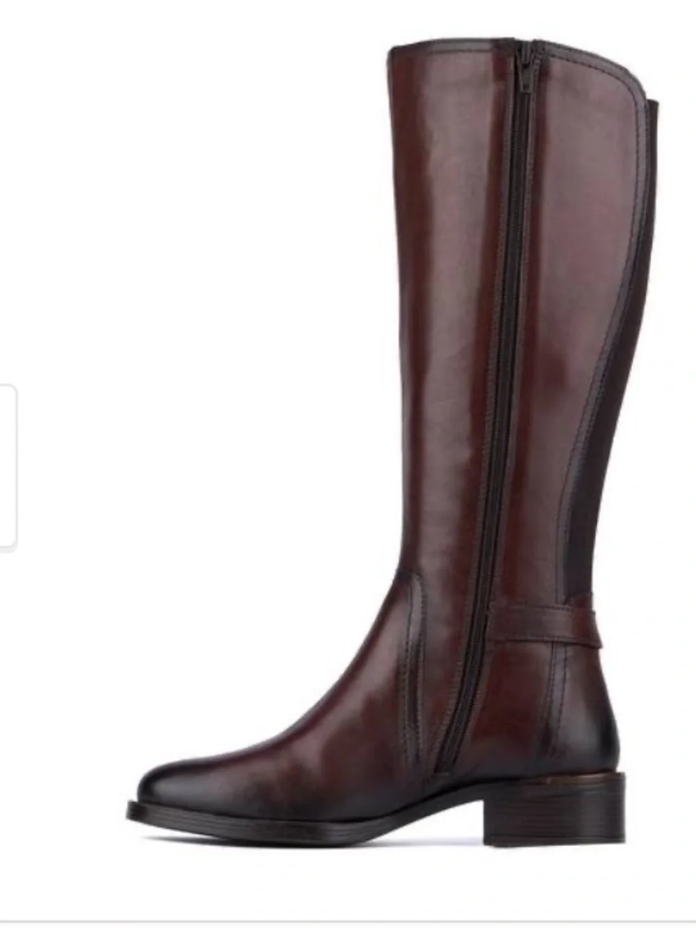 Vintage Foundry Hortense gant Brown Leather Riding Boots, size 7.5, NWOT Display